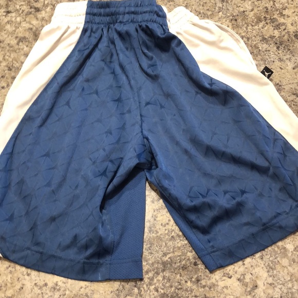 Boys Blue white/Lt. blue basketball shorts - Picture 4 of 6
